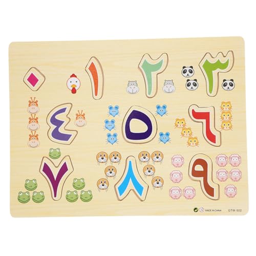 BESTonZON Pädagogisches Arabisches Zahlen Puzzle Holzspielzeug für Große Bausteine zur Kognitiver Fähigkeiten Hand Auge koordination und Logischem Denken Geeignet für Vorschulkinder und BESTonZON Pädagogisches Arabisches Zahlen Puzzle Holzspielzeug für Große Bausteine zur Kognitiver Fähigkeiten Hand Auge koordination und Logischem Denken Geeignet für Vorschulkinder und von BESTonZON