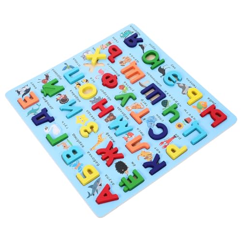 BESTonZON Pädagogisches Holz Russisches Alphabet Puzzle Board Montessori Für Das Erlernen Russischer Briefe Für Die Entwicklung Und Fantasie Der Die Sich Hervorragend Für Lernt von BESTonZON