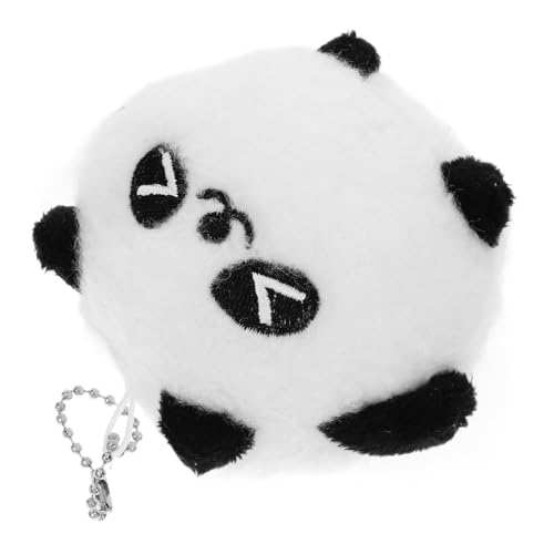 BESTonZON Panda Anhänger Schlüsselanhänger Süßer Geldbeutel Anhänger Ausgestopfter Schlüsselanhänger Rucksack Anhänger Taschenornament Plüsch Hängeornament Plüschpuppe Schulranzen von BESTonZON