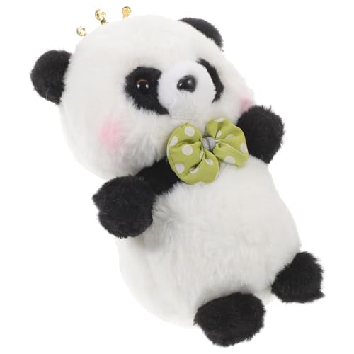 BESTonZON Panda Plüschtier Haushaltsstofftier Entzückender Cartoon-Panda Plüschtiere Cartoon-Puppe Tierpuppe Schönes Kuscheltier Ausgestopftes Panda-plüschtier Kuscheltiere Für Teenager Samt von BESTonZON