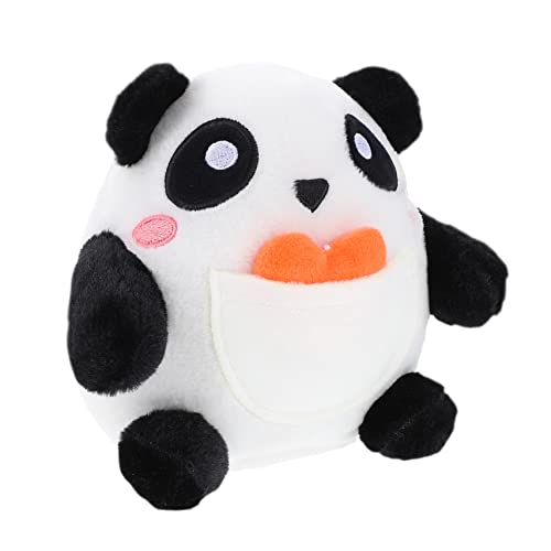 BESTonZON Panda-Puppe Gefüllte Puppe Sofa-verzierung Puppenspielzeug Gefülltes Puppengeschenk Cartoon-tierspielzeug Stofftierpuppe Black Plüsch von BESTonZON