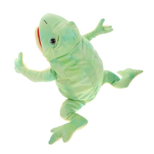 BESTonZON Plüsch Frosch Handpuppe für Interaktives Rollenspiel Lernspielzeug Hand Auge Koordination und Kreativität Kuscheliges Tierhandpuppen für Kindergarten und Zuhause BESTonZON Plüsch Frosch Handpuppe für Interaktives Rollenspiel Lernspielzeug Hand Auge Koordination und Kreativität Kuscheliges Tierhandpuppen für Kindergarten und Zuhause von BESTonZON