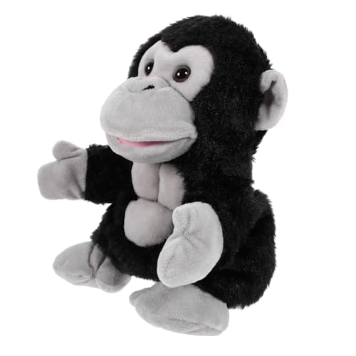BESTonZON Plüsch Handpuppe Gorilla Leichte Tier Handpuppe für Interaktives Storytelling und Rollenspiel Fördert Kreativität und Kommunikationsfähigkeit BESTonZON Plüsch Handpuppe Gorilla Leichte Tier Handpuppe für Interaktives Storytelling und Rollenspiel Fördert Kreativität und Kommunikationsfähigkeit von BESTonZON