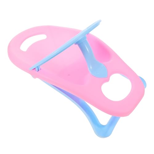 BESTonZON Puppe Esszimmerstuhl Puppe Hochstuhl Hochstuhl Spielzeug Babydoll Hochstuhl Puppentisch Kinderspielzeug Spielzeug Spielzeugzubehör Für Puppen Puppenzubehör Kunststoff Rosa von BESTonZON