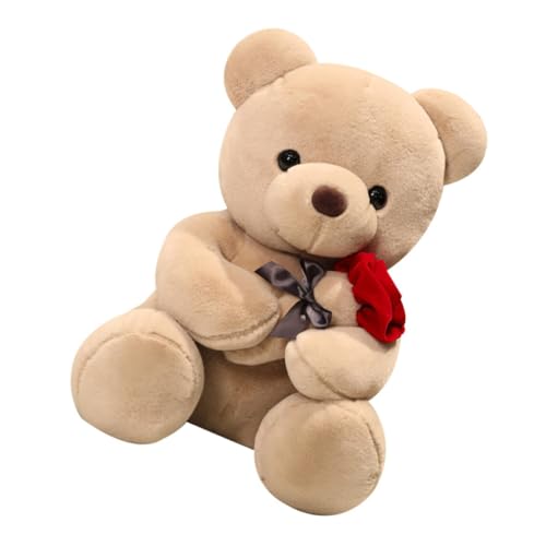 BESTonZON Puppe Kreative Bärenpuppendekoration Bär Puppe Schicke Bärenpuppe Valentinstag Verzierung Bär Puppe Hause Dekorative Puppe Plüschbär Brown Daunen Baumwolle von BESTonZON