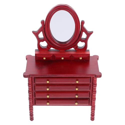 BESTonZON Puppenhaus Möbel Holz Kommode für Mädchen Vintage Dollhouse Schlafzimmer Dekoration Realistisches Miniatur Ankleidezimmer BESTonZON Puppenhaus Möbel Holz Kommode für Mädchen Vintage Dollhouse Schlafzimmer Dekoration Realistisches Miniatur Ankleidezimmer von BESTonZON