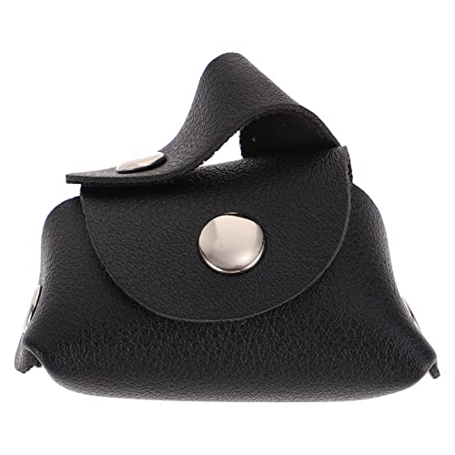 BESTonZON Puppenhaus-Tasche Handtasche Kinderhandtasche Puppenwagen für Babys Taschenanhänger mit Tiermotiv Geldbörse Miniatur-Puppenhauszubehör Mädchen Leder Black von BESTonZON