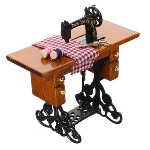 BESTonZON Puppenhaus-nähmaschine Zubehör Bausatz Puppenwagen Babytrage Kinderwagen Puppenhaus-miniaturen Kleine Nähmaschine Mini- - Miniatur Einrichtung Plastik von BESTonZON