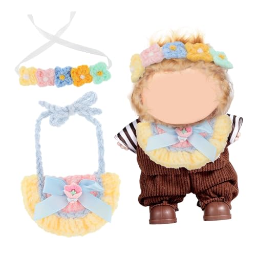 BESTonZON Puppenkleidung Zubehör Kompatibel für Labubu Puppen Outfit mit Blumigem Stirnband und Spucktuch Set als Fotorequisite und Kostümaccessoire für Sammler BESTonZON Puppenkleidung Zubehör Kompatibel für Labubu Puppen Outfit mit Blumigem Stirnband und Spucktuch Set als Fotorequisite und Kostümaccessoire für Sammler von BESTonZON