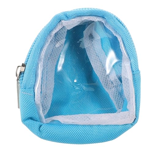 BESTonZON Puppenrucksack Süßes Puppenzubehör Transparente Figuren-präsentationstasche Puppenreisetasche Mini-puppengepäck Schulranzen in Puppengröße Mini-Schultasche Für Puppen Sky-Blue PVC von BESTonZON