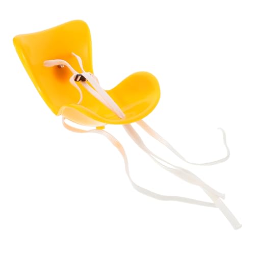 BESTonZON Puppensicherheitssitz Autositz-Spielzeugmodell Miniatur-Autositzzubehör Kindersitz Spielzeug Puppen Sicherheitssitz Puppe-Babytrage Tragehilfe für Babypuppen Plastik Orange von BESTonZON