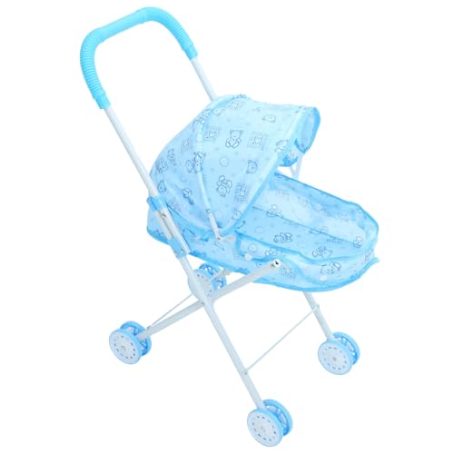 BESTonZON Puppenwagen für Jungen und Mädchen Mini- -Kinderwagen Babypuppe und Kinderwagen Spielwagen für Kleinkinder von BESTonZON