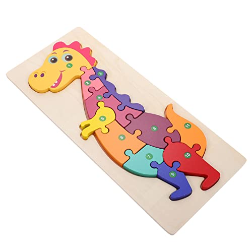 BESTonZON Puzzle-Bausteine Cartoon-Tier-Puzzle-Spiele -Puzzle Kinderpuzzle Puzzles Kinder Puzzle rätselbuch Kinder Holzspielzeug für Kinder pädagogisches Spielzeug für Kinder hölzern von BESTonZON