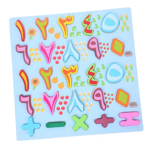 BESTonZON Puzzle Für Kleinkinder Greifpuzzle Transparentpuzzle Dreidimensionales Transparentspielzeug Puzzlespielzeug Buchstabenpuzzle Brettspiel Zuordenbares Kindervorlage Holz von BESTonZON