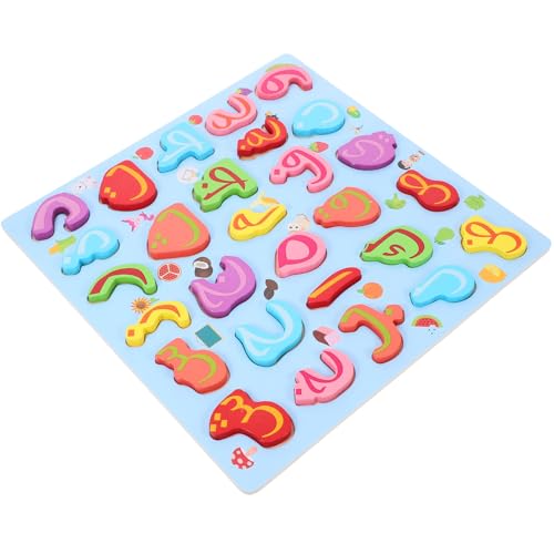 BESTonZON Alphabet-lernspiel Großes Alphabet-Puzzle Holz Kinder Montessori-Spielzeug Für Motorik von BESTonZON