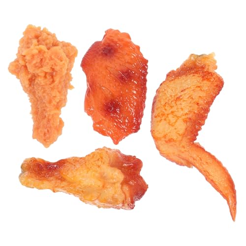 BESTonZON Realistisches Simuliertes Hähnchenbein Flügelmodell aus Langlebigem PVC für Küchen Restaurantdekoration Fotorequisiten Partydeko und Bildungsspielzeug BESTonZON Realistisches Simuliertes Hähnchenbein Flügelmodell aus Langlebigem PVC für Küchen Restaurantdekoration Fotorequisiten Partydeko und Bildungsspielzeug von BESTonZON