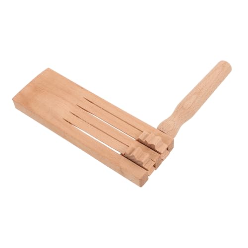 BESTonZON Resonanzboden Aus Holz Rotierende Rassel Aus Holz Traditionelle Mexikanische Matraca Matracas Mexicanas Krachmacher Für Sportveranstaltungen Partygebläse Krachmacher Hölzern Beige von BESTonZON