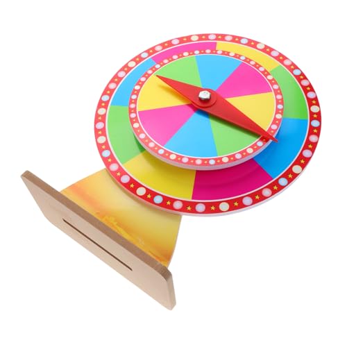 BESTonZON Roulette-Spiel interaktives Spielzeug glücksspiel Tombola-Rad Tisch-Preisrad Sich drehendes Preisrad rotierendes Rad Karnevalsspielrad Drehrad für Preise Party-Handelsrad PVC von BESTonZON