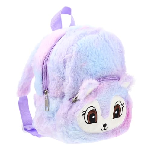 BESTonZON Rucksack Lässige Umhängetasche Schultasche Für Rucksäcke Für Mädchen Geldbeutel Schultertasche Mädchen Handtasche Umhängetasche Im Tierdesign Polyester Violett von BESTonZON