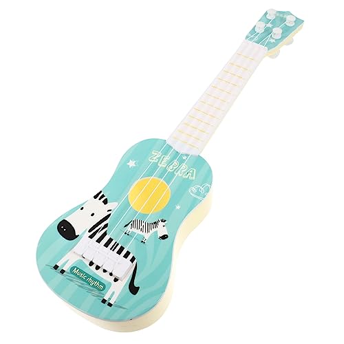 BESTonZON Saiten Kinderukulele Kindergitarre Minigitarre Spielzeugsimulation Musikinstrument Gitarre Spielen Für Kinder Kleinkindgitarre Minigitarre Spielzeuggitarrenmodell Gitarren Blauer von BESTonZON