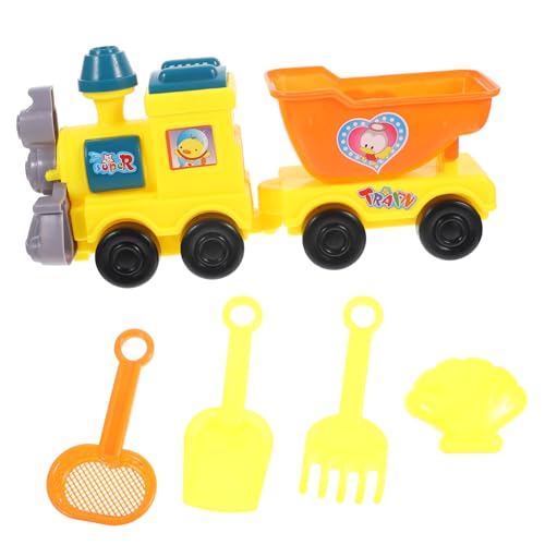BESTonZON Sandspielzeug Cartoon Zug Modell Teiliges Strandspielzeug mit Schaufel und Schubkarre für Strand Park und Wasserspaß Leichtes Sicheres Kunststoffspielzeug für Zufällige Farbe BESTonZON Sandspielzeug Cartoon Zug Modell Teiliges Strandspielzeug mit Schaufel und Schubkarre für Strand Park und Wasserspaß Leichtes Sicheres Kunststoffspielzeug für Zufällige Farbe von BESTonZON