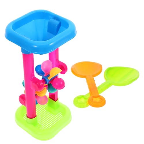 BESTonZON Wasser Und Sandspielzeug Sandspielzeug Set Für Sanduhr & Wasserrad Für Den Strand Buntes Strandspielzeug Für Ideal Für Sand Und Wasserspaß Sandrad Kinder von BESTonZON