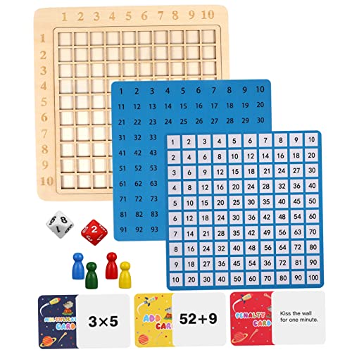 BESTonZON Satz interaktives Desktop-Spiel interaktives wheinatsgeschenke Pädagogisches Educational Toys Früherziehungsspielzeug aus Holz Spielspielzeug zählen von BESTonZON