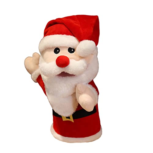 BESTonZON 1pc Weihnachtsmann-handpuppe Spielzeug Weihnachtspuppen Handpuppen Weihnachtsplüschtier für Jungen und Mädchen Zarte Puppen Spielzeug von BESTonZON