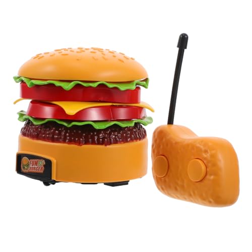 BESTonZON Schönes Ferngesteuertes Auto Für Jungen Und Mädchen Cartoon Burger Förmiges Rc Zum Zusammenbauen Von Miniaturautos Ferngesteuertes Auto Für Jungen von BESTonZON