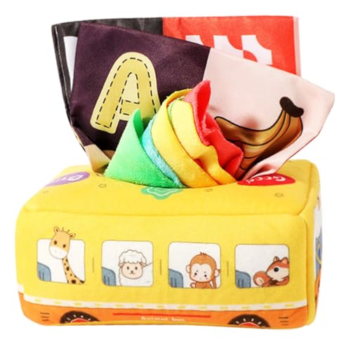 BESTonZON Sensorisches Tissue Box Jahre Reißfestes Montessori Lernspielzeug mit Weichen Tüchern und Raschelpapieren Fördert Feinmotorik Kreativität und Problemlösungsfähigkeiten BESTonZON Sensorisches Tissue Box Jahre Reißfestes Montessori Lernspielzeug mit Weichen Tüchern und Raschelpapieren Fördert Feinmotorik Kreativität und Problemlösungsfähigkeiten von BESTonZON