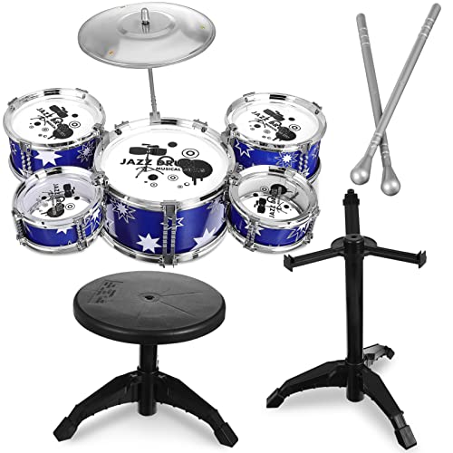 BESTonZON Set Drum Kit Kleinkinder Instrumente Jazz Drum von BESTonZON