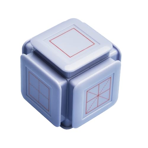 BESTonZON Siegel Kinder Stempel kinderstempel schulzeug Stempel für Kinder Stempelzubehör für Scrapbooking dekorativer Stempelblock sechsseitiger Stempel pädagogisches Werkzeug Plastik Blue von BESTonZON