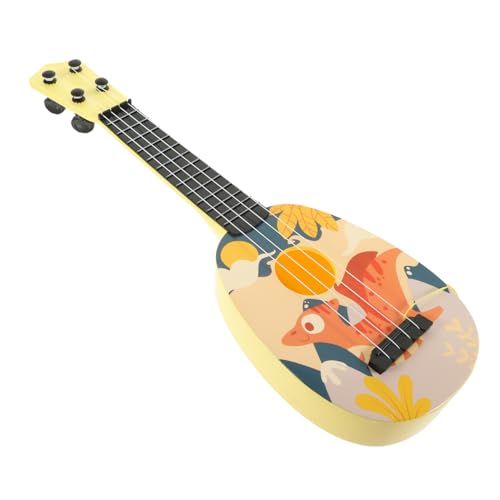 BESTonZON Simulations-Ukulele Pädagogische Gitarre Für Kinder Kleinkindspielzeug Vorschulspielzeug Junge Spielzeug Kleinkind Gitarre Spielzeug-musikgitarre Mini-Gitarre Plastik von BESTonZON