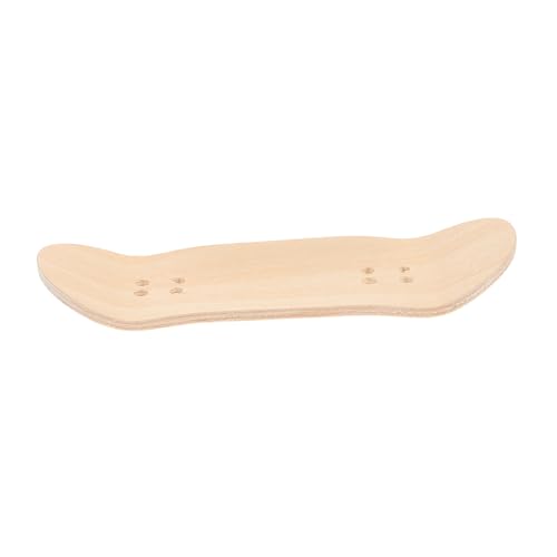 BESTonZON Skateboard-zubehör Skateboard-fingerbretter Blanko-Finger-Skateboard-Deck Finger-Skateboard-Spielzeug Mini-fingerskateboard Sammlergriffbretter Mini-Finger-Skateboards Holz Beige von BESTonZON