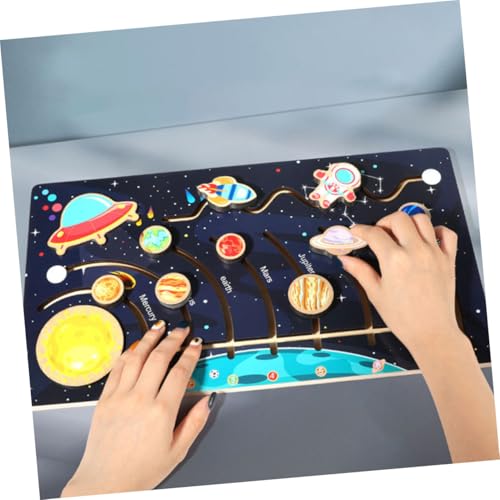 BESTonZON Solar System Puzzle Holzspielzeug für Kleinkinder Planeten Puzzle Lernspiel Montessori Weltraum Modell Farben Formerkennung Fördert Logisches Denken und Entdeckung der Astronomie BESTonZON Solar System Puzzle Holzspielzeug für Kleinkinder Planeten Puzzle Lernspiel Montessori Weltraum Modell Farben Formerkennung Fördert Logisches Denken und Entdeckung der Astronomie von BESTonZON