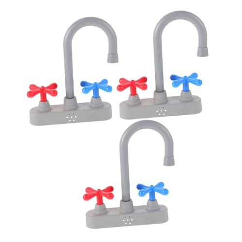 BESTonZON Spielküche Wasserhahn Zubehör Realistische Einfach zu Installierende Ersatzteile mit Echtem Wasserfluss Vielseitige Spielküchen-Armatur für Jungen und Mädchen zum Rollenspiel BESTonZON Spielküche Wasserhahn Zubehör Realistische Einfach zu Installierende Ersatzteile mit Echtem Wasserfluss Vielseitige Spielküchen-Armatur für Jungen und Mädchen zum Rollenspiel von BESTonZON