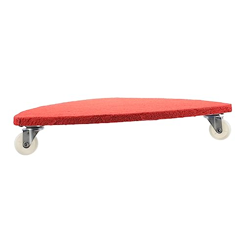 BESTonZON Spielzeug-Balance-Board holziges Spielzeug Ausgleichsplatte Balancierspielzeug balanceboards Kinder balancierbrett Kinder Übungsbänder Sensorisches Trainingsbrett Plastik rot von BESTonZON