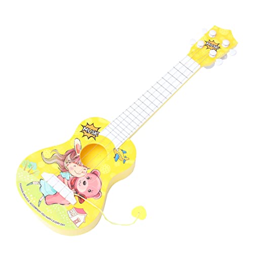 BESTonZON Spielzeug Für Kinder Musikspielzeug Für Kinder Ukulele Gitarre Weißes Gitarrenspielzeug von BESTonZON