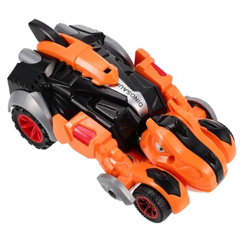 BESTonZON Spielzeugauto Kinderspielzeug Mini-Spielzeug Roboterspielzeug Jungenspielzeug Auto Spielzeug Autospielzeug Spielzeug Für Roboterfahrzeuge Dinosaurier-lernspielzeug Plastik Orange von BESTonZON