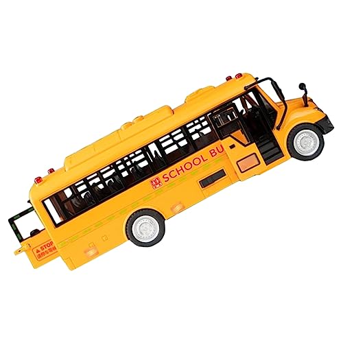 BESTonZON Spielzeugauto Schulbus Pädagogisches Busmodell Kreatives Lebensechtes Autospielzeug Lustiges Autospielzeug B Kinderspielzeug Autospielzeug Autos Trägheit von BESTonZON