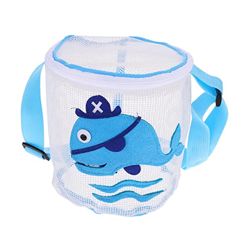 BESTonZON Spielzeugtasche Kinder Strandtasche Shell-aufbewahrungstaschen Netztasche Reißverschluss-Muschel-mesh-Tasche Sommer Strandtasche Strand-mesh-muscheltasche Spielzeug Für Draußen PVC von BESTonZON