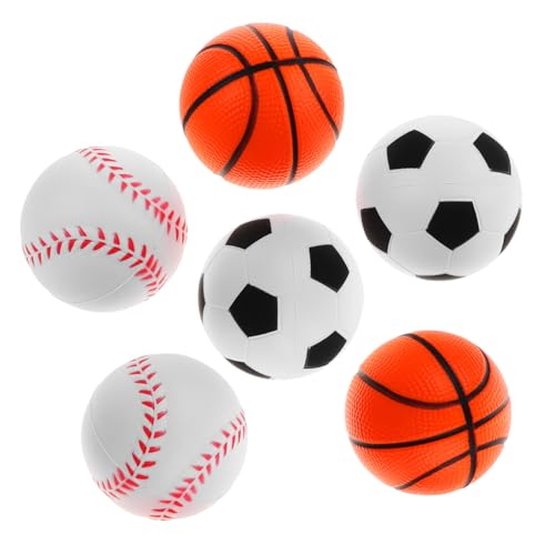 BESTonZON Squeeze Balls Mini Fußball Basketball Baseball Sensorisches Für Stressabbau Und Spielspaß Für Outdoor Aktivitäten Bälle von BESTonZON