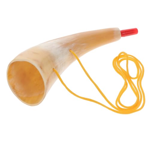 BESTonZON Stierhorn der -Trompetenhorn für natürliche Rauschhersteller kindertrompete trompete für draußen -Horninstrument Spieltrompete von BESTonZON