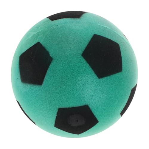 BESTonZON Stiller Fußball Geräuschloser Fußball Indoor Fußball für Wohnzimmer Fußball für drinnen Ruhiger Fußball Hallenfußball für Kleinkinder Fußballsachen PU-Schaum Green von BESTonZON