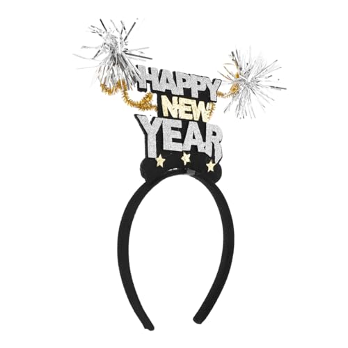 BESTonZON Neujahrs-haarschmuck Elegantes Stirnband Dekorative Kopfbedeckung für Ein Frohes Neues Jahr von BESTonZON