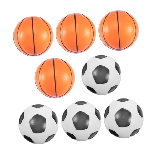 BESTonZON Stress Vent Balls Kreative Druckabbau Spielzeuge Dehnbares Entspannungsspielzeug Für 63mm 4 Fußball & 4 Basketball Ideal Für Stressabbau Und Der von BESTonZON