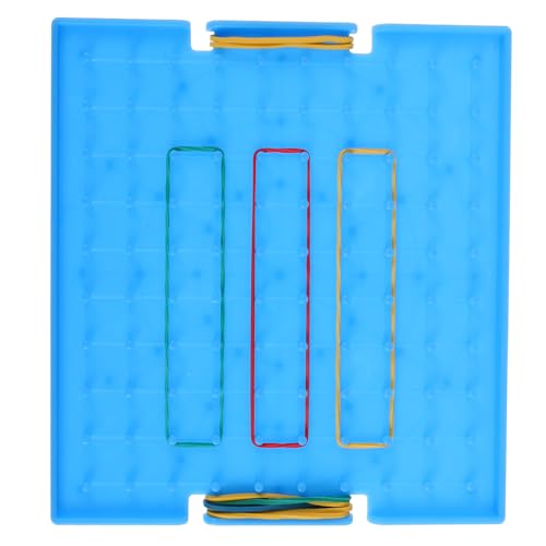 BESTonZON Studenten-Pinnwand Steckbrett mathematisches Brettspielspielzeug geometrische Modelle Geometrie Mathe- Platzwertkarten Wand-Büro-Organizer Wandtafel Plastik Blue von BESTonZON