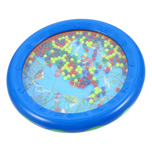 BESTonZON Surftrommel kindertrommel kinderinstrumente musikspielzeug trommeln Trommel Trommel Spielzeugtrommel Instrumentenspielzeug Ozeantrommel Perlentrommel PVC Blue von BESTonZON