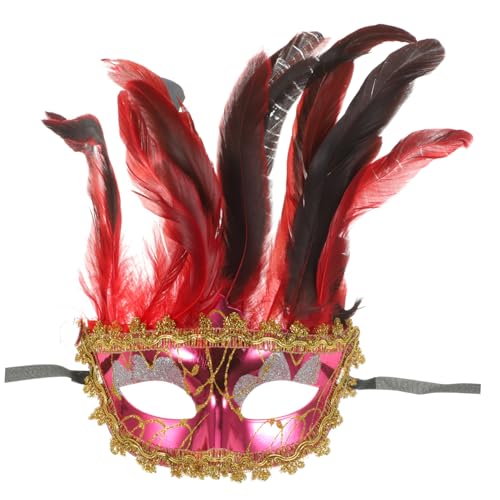 BESTonZON Tanz-performance-maske Karneval Maskerade Masken Dekorativ Abschlussball-party-masken Maskerade-maske Für Frauen Ballparty-maske Venezianische Maskerade Kostüm-party-maske Plastik von BESTonZON