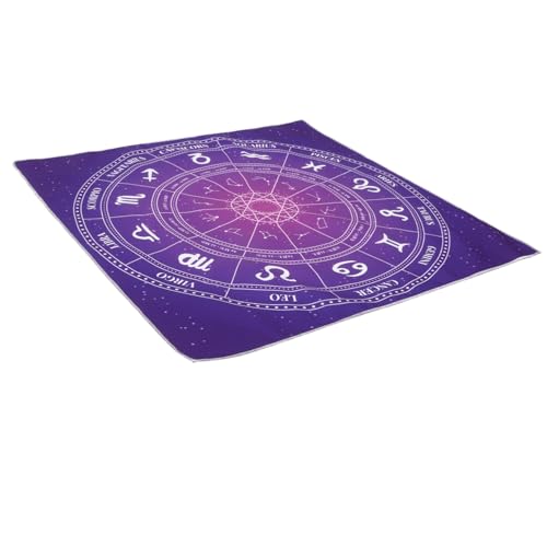 BESTonZON Tarot-Tischdecke Tarot Tisch Abdeckung Weissagung Wandteppich Wicca-Zubehör und Werkzeuge Tarot Tischdecke Astrologie Tischdecke Altarteppich Tischdecke für Astrologie Polyester von BESTonZON